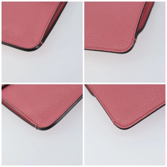 GUCCI New Jackie Shoulder Bag Leather Pink Silver - Picture 14 of 16